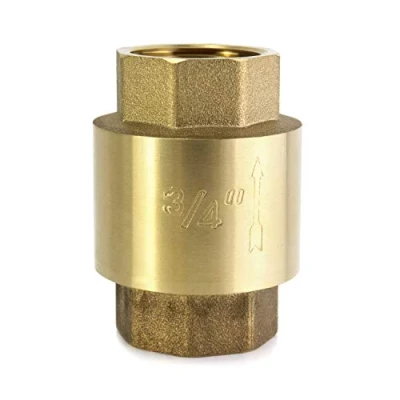 Immagine di QWORK® Valvola di non ritorno in ottone Filettatura interna 3/4&quot; (DN20) Ideale per pompa dell&#039;acqua/scaldabagno/compressore d&#039;aria,