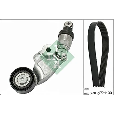 Immagine di INA 529 0119 10 Kit cinghie Poly V Controllare corsa libera generatore ed ev. sostituire MAZDA: 3 Hatchback