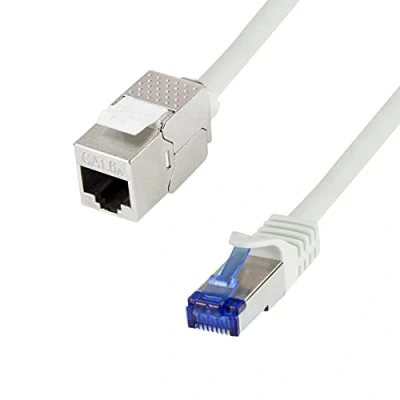 Immagine di LogiLink CC5152S RJ45 cavo di rete, patch CAT 6A S/FTP 25 m Grigio con protezione 1 pz.