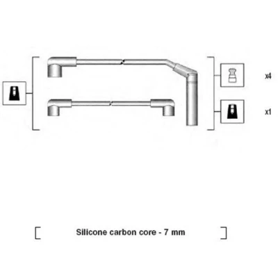 Immagine di MAGNETI MARELLI 941285040867 Kit Cavi Accensione