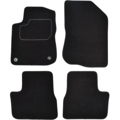 Immagine di MAMMOOTH A041 PGT85 PRM 01 Set tappetino Tessile anteriore e posteriore 4 nero PEUGEOT: 208 I Hatchback
