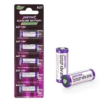 Immagine di NASTIMA 5 Pezzi 27A 12V Batteria Acalina, V27A LR27A MN27 L828 A27