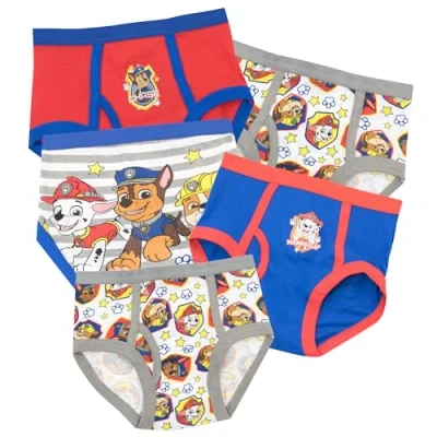 Immagine di Paw Patrol Biancheria Intima delle Ragazzi La Squadra dei Cuccioli Confezione da 5 Multicolore 3 a 4 Anni