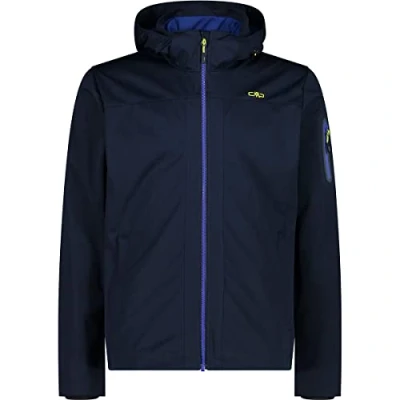 Immagine di CMP Giacca in Light Softshell da Uomo con Cappuccio Removibile, B.Blue Bluish, 58