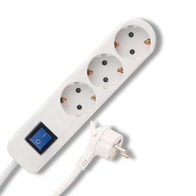 Immagine di REV 0014340110 ICE, Ciabatta Prese Prolunga, Multipresa 3 prese, cavo 5 m, max. 3500 W, bianco