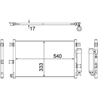 Immagine di MAHLE ORIGINAL AC 507 000S Condensatore con essiccatore 16 10,15 557 MAZDA: MX 5 3