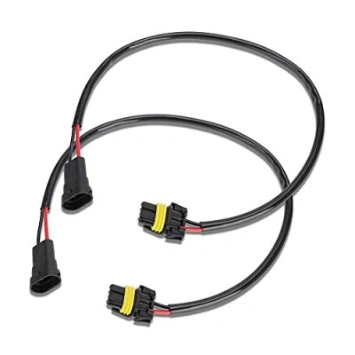 Immagine di prolunga da h7 a h11=KIMISS 2 pezzi 53 cm / 20,9 pollici presa 9006 hb4 9012 9006XS maschio faro fendinebbia adattatore di conversione spina prese per cavi=adattatore femmina h11