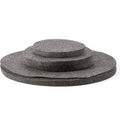 Immagine di WANGCL Set di 3 divisori per Piatti in Feltro da 48 Pezzi, Misure pentole Forno, impilabili, Protezioni stoviglie Cucina