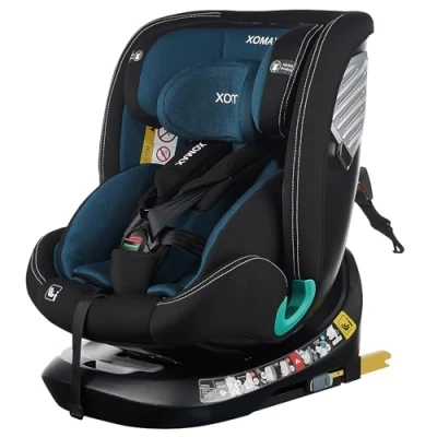 Immagine di XOMAX G409 IOT Seggiolino girevole a 360, ISOFIX I con crescita, 0 36 kg, 12 anni, gruppo 0+/1/2/3, cintura 5 punti, 3 rivestimento lavabile ECE R129