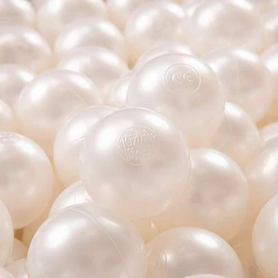 Immagine di KiddyMoon 700 Palline/7Cm Palline Morbide Colorate Per Piscina Bambini Fatto In EU, Perla