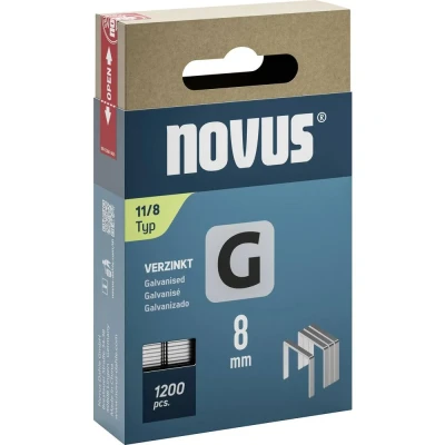 Immagine di Graffette tipo 11 1200 pz. Novus 042 0796 Dimensioni (L x L) 8 mm 10.6