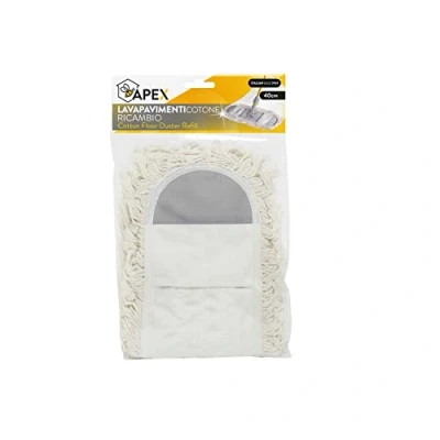 Immagine di Apex Maxi Ricambio per Scopa Cotone 40cm, Bianco, 40 x 17 cm