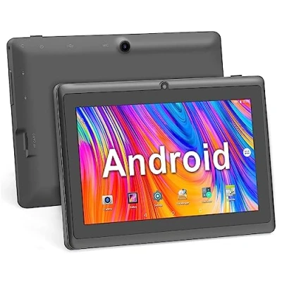 Immagine di Haehne 7 Pollici Tablet PC, Android 5.0 Quad Core, 1GB RAM 8GB ROM, Doppia Fotocamera, Touchscreen Capacitivo, WiFi, Bluetooth, Nero