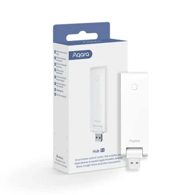 Immagine di Aqara Hub Domotica E1 (Wi Fi A 2,4 GHz Richiesto), Interfaccia USB per Alimentazione, Zigbee 3.0, Funge da Ripetitore Wi (Hot Pot), Compatibile con HomeKit, Alexa, Google Assistant, IFTTT