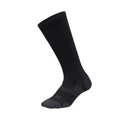 Immagine di 2XU Calzini a Compressione Unisex con Cuscino Vectr, Adulto, UA5156e, Nero/Titanio, S