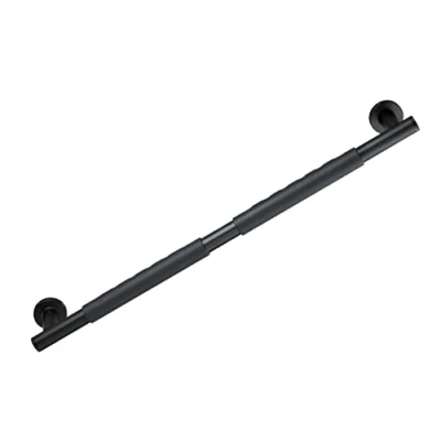 Immagine di Wenko Maniglia da Parete Secura 50,5 Cm, di Sicurezza per Bagno, Doccia, Vasca O Wc, in Acciaio Inossidabile con Superficie Soft Touch Una Presa Sicura, Nera