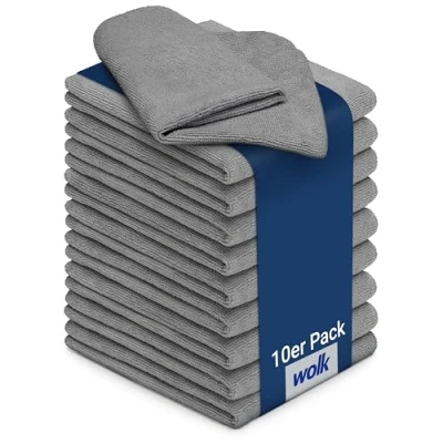 Immagine di Betriebsausstattung24 panni in microfibra 10 pezzi Dimensioni: 40 x cm Colore: grigio Materiale: poliestere/poliammide stracci, per la pulizia, bagno, torta, gastronomia
