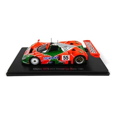 Immagine di OPO 10 Mazda 787B #55 Vincitrice Le Mans 1991 Weidler Herbert Gachot Spark 1/43 per Hachette Giappone 02