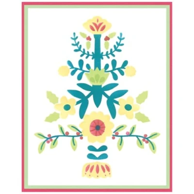 Immagine di Sizzix Catherine Pooler, stencil a strati, formato A6, motivo: albero popolare