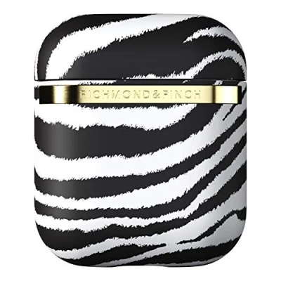 Immagine di RICHMOND &amp; FINCH Cover per Airpod, Zebra Cover, Compatibile con Caricatore Bluetooth Wireless, Antiurto, Resistente ai Graffi Airpod Cuffie Wireless