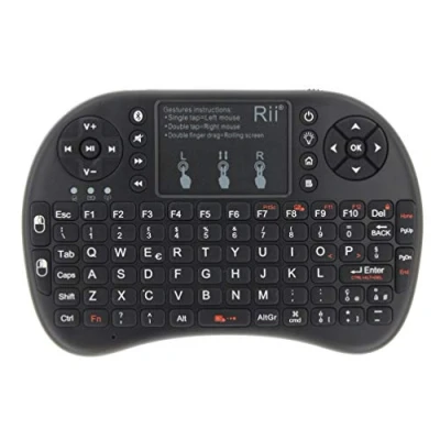Immagine di Rii Mini i8+ Bluetooth + Wireless (layout ITALIANO) Tastiera retroilluminata con touchpad, USB Bluetooth, compatibile Smart TV, TV Box, Tablet, Smartphone, Console, PC, Fire