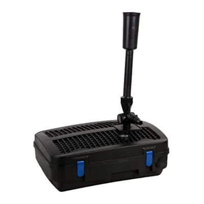 Immagine di AquaForte GFU 5800 Pompa per fontana + 11 W UV C, potenza 55 W, portata massima 4,8 metri, 5,2 m3 all&#039;ora, dimensione stagno 8 25/32 mm, attacco max. pressione 2 bar,