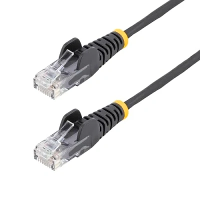 Immagine di StarTech.com Cavo di Rete Ethernet Snagless CAT6 da 3m Patch antigroviglio slim RJ45 Nero