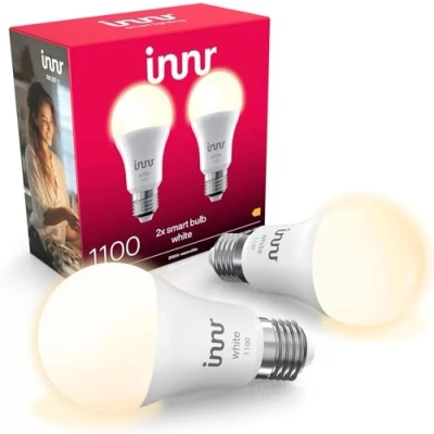 Immagine di innr Smart Lampadina LED 27, Lampadine Luce Calda, Compatibile con Hue*, Alexa, Amazon Echo (4a gen), Lampade Zigbee, Dimmerabile, 1150 lumen 2 Pack