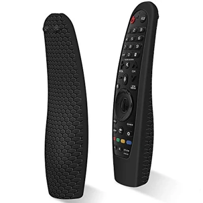 Immagine di Custodia in Silicone Compatibile con LG Telecomando AN MR18BA / MR19BA/ MR20GA Smart TV. per Magic Remote Protettiva Cover Anti perso Antiscivolo Cassa Copertura(Nero)