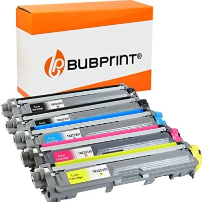 Immagine di Bubprint 5 Cartucce Toner compatibili per Brother TN 241 245 DCP 9015CDW 9020CDW HL 3140CW 3150CDW 3170CDW MFC 9130CW 9140CDN 9330CDW 9340CDW