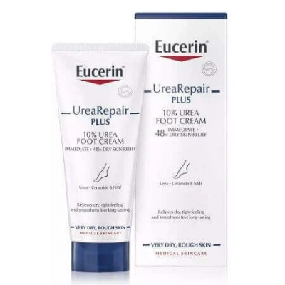 Immagine di Eucerin Crema piedi UrearePair Plus, senza profumo, 100 ml, la confezione può variare.