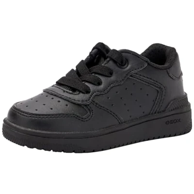 Immagine di Geox J Washiba G D Sneakers basse per bambini, Taglia: 29, Black Sintetico / tessuto