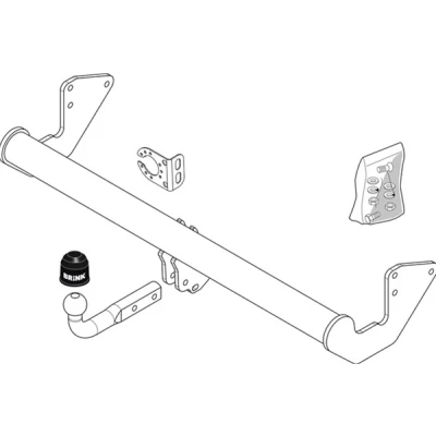 Immagine di BRINK 459000 Gancio Traino 100kg 2500kg