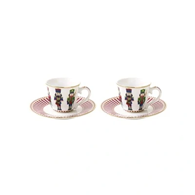 Immagine di EASY LIFE Set 2 tazzine Caffe con piattino NUTCRACKERS