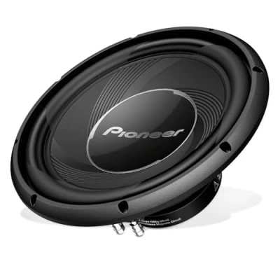Immagine di Pioneer Subwoofer TS A30S4 (1.400 W), membrana IMPP da 30 cm/12&quot;, per un suono potente, potenza in uscita continua 400 W, nero