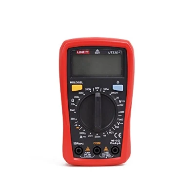 Immagine di Uni T Multimetro Ut33D nero/rosso, ‎7,7 x 4,7 13,4 cm, 206 g