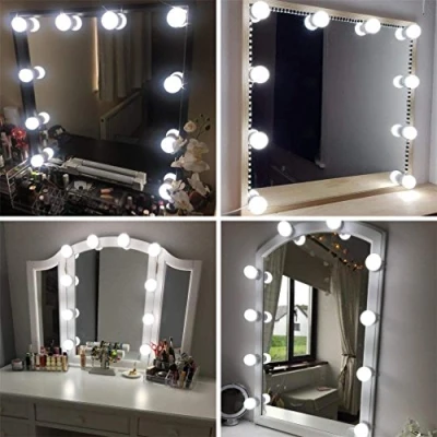 Immagine di Foeska luci Specchio per Lo Stile di vanità LED Hollywood, Trucco con dimmerabili, Striscia Illuminazione Tavolo da Set in Camera Letto spogliatoio 10 PCS