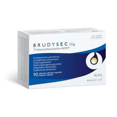 Immagine di BRUDYLAB Brudy Sec 1,5G Omega 3 EPA DHA Vitamine e Minerali per la Vista Salute degli Occhi Contribuisce al Mantenimento di una Normale 90 Capsule
