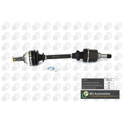 Immagine di BGA DS1414LA Albero motore / Semiasse Assale anteriore Sx 592mm CITROËN: Xsara Picasso, Berlingo First I, I Van