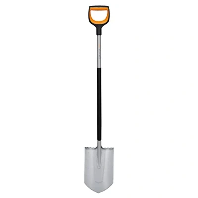 Immagine di Fiskars Vanga a Punta per Terreni Duri e Sassosi, Lunghezza: 120 cm, Lama in Resistente Acciaio al Boro, Nero/Arancione, Xact, 1066729