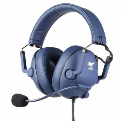 Immagine di Konix Cuffie da gioco cablate Drakkar Skyfighter Pro Altoparlanti 50 mm Microfono Retroilluminazione a LED Blu