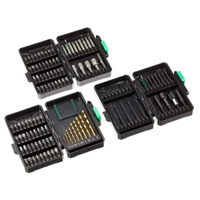 Immagine di Marchio Amazon Denali Set di punte in titanio da 123 unità, Cacciavite, Nero