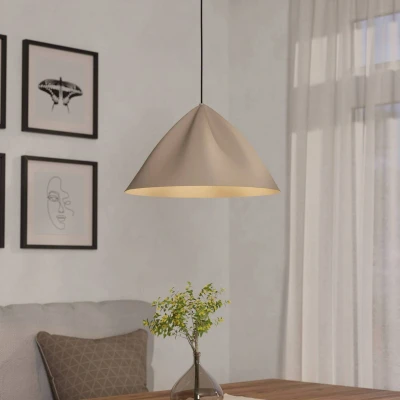 Immagine di EGLO Lampada a sospensione Podere, colore sabbia