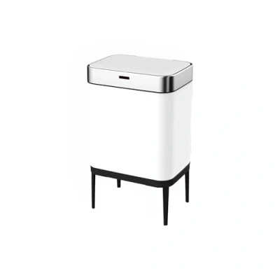 Immagine di CATTERHOUSE Pattumiera Cosmos 60L 42x30x76 cm in Acciaio Inossidabile con Sensore di Movimento e Apertura Automatica