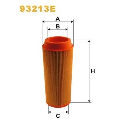 Immagine di WIX FILTERS 93213E filtro aria 320 123 Cartuccia