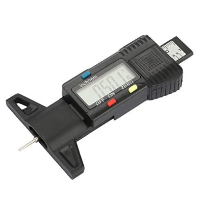 Immagine di Digitale Misuratore di Profondità Battistrada 11,5 x 6,5 2 cm LCD Display Calibro Pneumatico per Bicicletta Auto Camion Moto