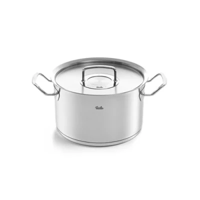Immagine di Fissler Original,Profi Collection Pentola in acciaio inox 6.3 L, 24 cm, incluso coperchio metallo, scala di misurazione interna, cottura a induzione