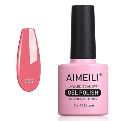 Immagine di AIMEILI Soak Off UV LED Smalto in Gel Semipermanente Rose Bud (005) 10ml
