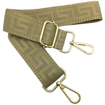 Immagine di Tracolla Regolabile Colorata per Borse Donna Cachi, 80 130cm Cinghia della Borsa con Gold Moschettone, Durevole Crossbody Borsa, Chitarra, Moderne Accessori, 3.8cm, 1305