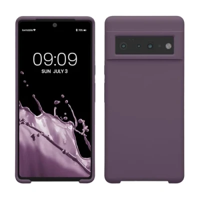 Immagine di kwmobile Cover per Google Pixel 6 Pro Custodia Back Case Smartphone in Silicone TPU Protezione Gommata Iris pallido